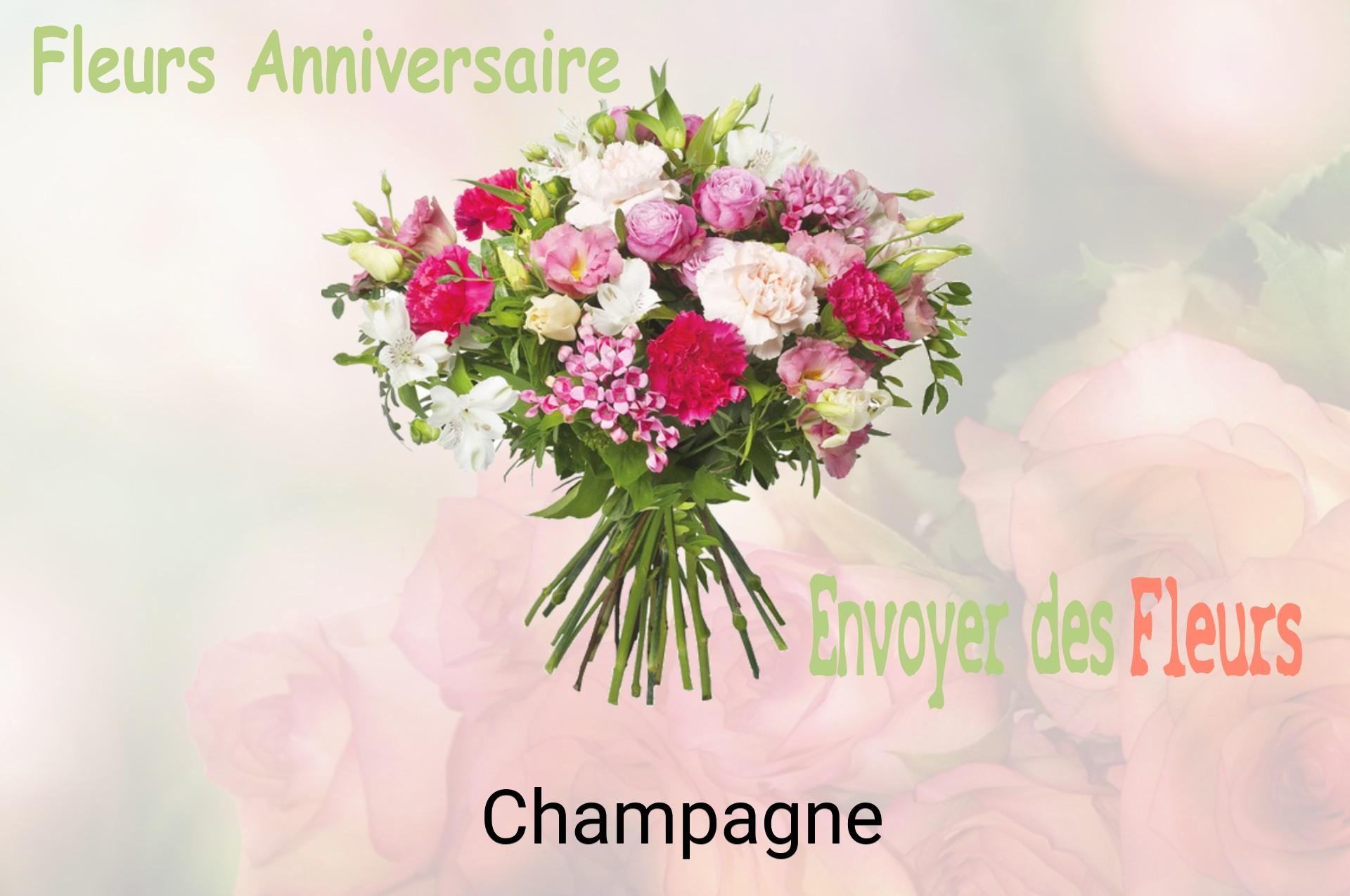 Bouquet de fleurs d’anniversaire livré à Champagne