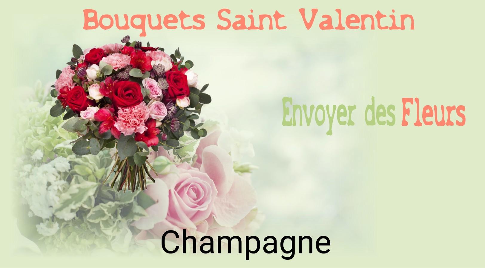 Roses de Saint-Valentin livrées à Champagne